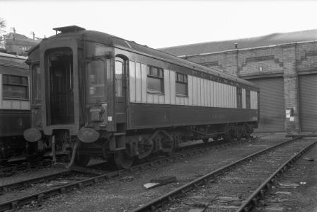 Pullman 1st Class Bar Car 'Myrtle' at Preston Park Pullman Car Works, Brighton, East Sussex on Thursday 01 Jan 1959 - J.H.W. Kent [092229]