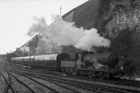 BR(S) C2X class 32449 at Lovers Walk Carriage Washer, Brighton, East Sussex on Friday 09 Jan 1959 - J.H.W. Kent [092230]