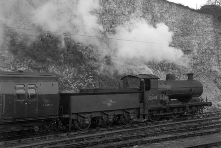 BR(S) C2X class 32449 near Lovers Walk Carriage Washer, Brighton, East Sussex on Friday 09 Jan 1959 - J.H.W. Kent [092231]