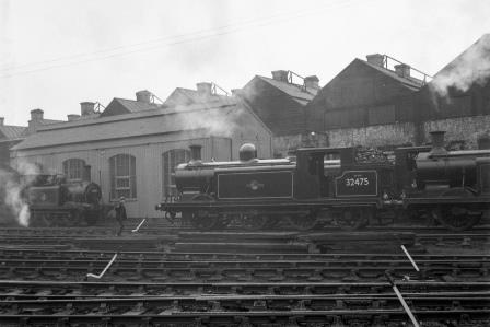BR(S) E4 class 32475 at Brighton Shed, East Sussex on Saturday 14 Feb 1959 - J.H.W. Kent [092241]