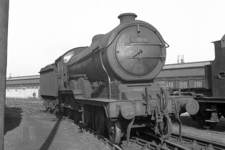 BR(E) B12 class 61580 at Stratford Shed, Greater London on Saturday 28 Feb 1959 - J.H.W. Kent [092256]