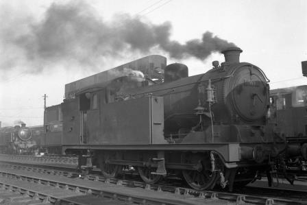 BR(E) N7 class 69691 at Stratford Shed, Greater London on Saturday 28 Feb 1959 - J.H.W. Kent [092258]