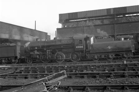 BR(M) 4MT class 43104 at Stratford Shed, Greater London on Saturday 28 Feb 1959 - J.H.W. Kent [092261]