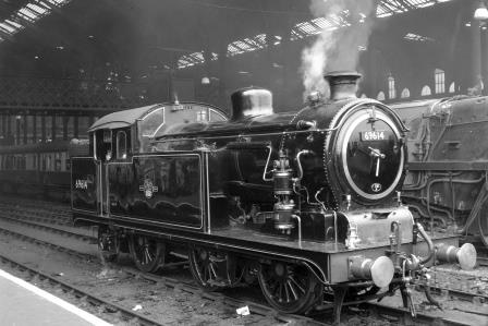 BR(E) N7 class 69614 at Liverpool Street, Greater London on Saturday 14 Mar 1959 - J.H.W. Kent [092291]