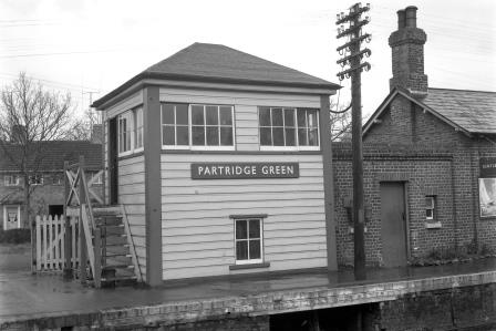 Partridge Green Signal Box, West Sussex on Sunday 01 Mar 1959 - J.H.W. Kent [092340]
