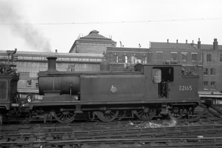 BR(S) E3 class 32165 at Brighton Shed, East Sussex on Saturday 01 May 1954 - J.H.W. Kent [094682]