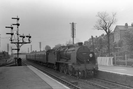 BR(S) U class 31800 at St Denys Station, Hampshire with a Southampton Terminus - Eastleigh service on Saturday 15 May 1954 - J.H.W. Kent [094693]