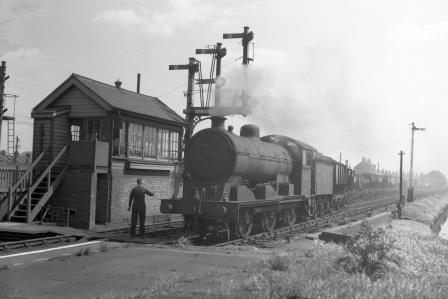BR(E) J20 class 64677 at Custom House Station, Greater London with a Goods service on Saturday 07 May 1955 - J.H.W. Kent [094841]