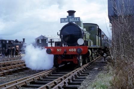 Bluebell 415 class 488 at Sheffield Park, East Sussex with the "The Blue Belle" Rail Tour on Sunday 01 Apr 1962 - R.C. Riley [105129]
