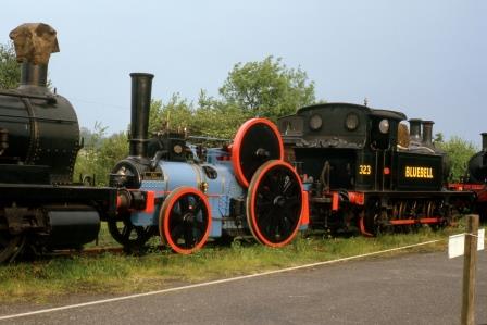 Bluebell Railway Aveling Porter class 9449 'The Blue Circle' & Bluebell Railway P class 323 'Bluebell' at Sheffield Park, East Sussex on Saturday 23 May 1964 - R.C. Riley [105281]
