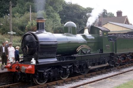 Bluebell Railway Dukedog class 3217 'Earl of Berkeley' at Horsted Keynes, West Sussex on Saturday 25 Sep 1971 - R.C. Riley [105361]