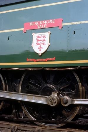 Bluebell Railway WC class 21C123 'Blackmore Vale' at Sheffield Park, East Sussex on Saturday 29 May 1976 - R.C. Riley [105390]