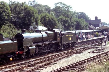 Bluebell Railway U class 1618 at Horsted Keynes Station, West Sussex on Saturday 02 Aug 1980 - R.C. Riley [105418]