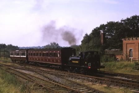 Bluebell Railway A1X class 72 'Fenchurch' at Horsted Keynes, West Sussex on Thursday 07 Sep 1967 - J. Scrace [114634]