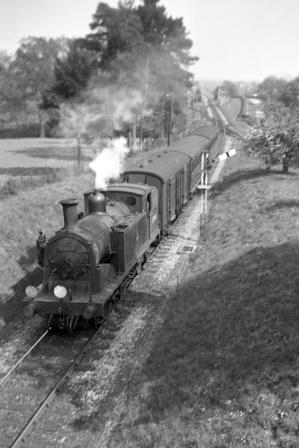 BR(S) M7 class 30048 at Slinfold, West Sussex on Friday 08 May 1953 - J. Scrace [140006]