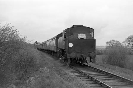 BR(S) USA class 30064 near Hythe, Hampshire with the "MRTS Hants and Dorset Branch Flyer" Rail Tour on Easter Saturday 25 Mar 1967 - J. Scrace [140045]