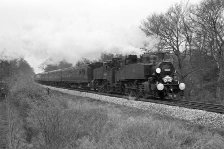 BR(S) USA class 30069 & BR(S) USA class 30064 near Marchwood, Hampshire with the "LCGB Hampshire Branch Lines" Rail Tour on Sunday 09 Apr 1967 - J. Scrace [140060]