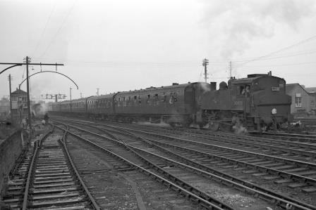 BR(S) USA class 30073 at Eastleigh Works, Hampshire with the 9.15am "S15 Commemorative" Rail Tour Waterloo - Waterloo on Sunday 16 Jan 1966 - J. Scrace [140069]