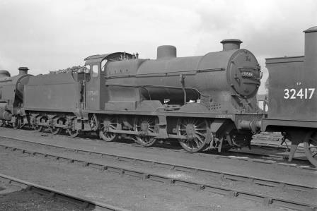 BR(S) Q class 30548 at Eastleigh Shed, Hampshire on Tuesday 27 Aug 1963 - J. Scrace [140174]