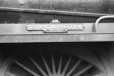 BR(S) King Arthur class 30765 'Sir Gareth' at Eastleigh Shed, Hampshire on Thursday 20 Sep 1962 - J. Scrace [140228]