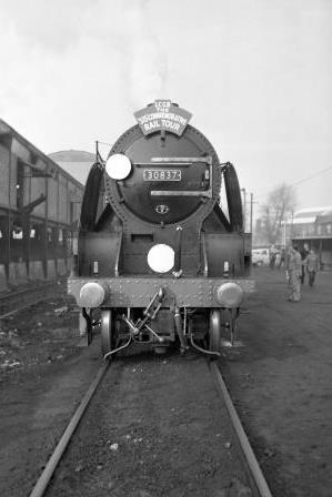 BR(S) S15 class 30837 at Eastleigh Shed, Hampshire on Sunday 09 Jan 1966 - J. Scrace [140272]