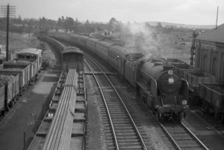 BR(S) Schools class 30938 'St. Olave's' at Faversham, Kent with a Ramsgate - Victoria service on Saturday 27 Jul 1957 - J. Scrace [140400]