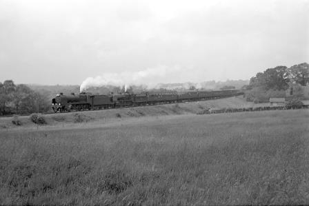 BR(S) U class 31803 & BR(S) N class 31411 at Heathfield, East Sussex with the 9.53am Waterloo - Waterloo "LCGB The Wealdsman" Rail Tour on Sunday 13 Jun 1965 - J. Scrace [140636]