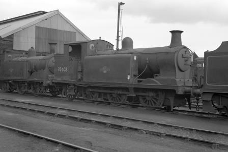 BR(S) E6 class 32408 at Eastleigh Shed, Hampshire on Friday 17 Aug 1962 - J. Scrace [140748]