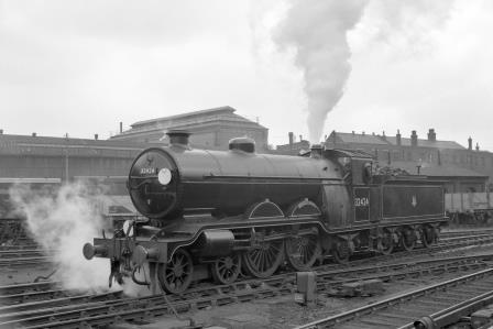 BR(S) Brighton Atlantic class 32424 'Beachy Head' at Brighton Shed, East Sussex on Friday 11 Apr 1958 - J. Scrace [140751]