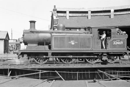 BR(S) E4 class 32469 at Horsham Shed, West Sussex on Saturday 04 Jul 1959 - J. Scrace [140764]