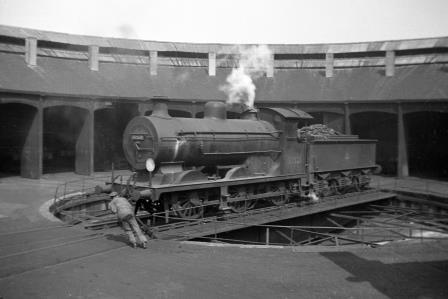 BR(S) C2X class 32521 at Horsham Shed, West Sussex on Saturday 18 Apr 1953 - J. Scrace [140794]