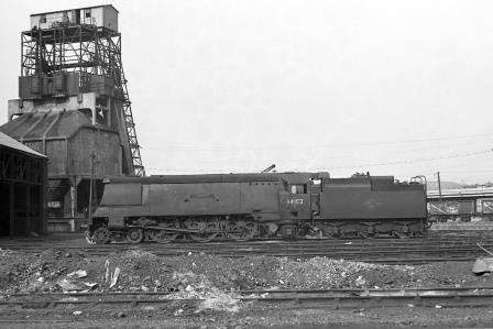 BR(S) West Country class 34102 'Lapford' at Nine Elms Shed, Greater London on Tuesday 04 Jul 1967 - J. Scrace [141683]