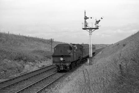 BR(M) 2MT class 41270 at Worgret Junction, Dorset with the 12.26pm Wareham - Swanage service on Monday 08 Jun 1964 - J. Scrace [141897]