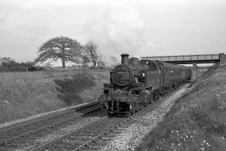 BR(M) 2MT class 41314 at Southwater, West Sussex with the 3.59pm Brighton - Horsham service on Thursday 30 Apr 1964 - J. Scrace [142059]