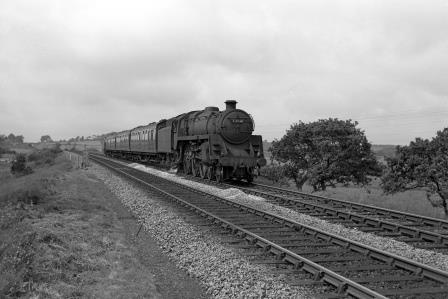 BR Std 5MT class 73041 at Wareham, Dorset with the 10.15am Weymouth - Bournemouth Central service on Thursday 11 Jun 1964 - J. Scrace [142135]