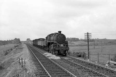 BR Std 4MT class 76013 at Wareham, Dorset with a Freight from Swanage on Thursday 11 Jun 1964 - J. Scrace [142309]