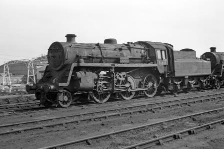 BR Std 4MT class 76033 at Eastleigh Shed, Hampshire on Tuesday 21 Mar 1967 - J. Scrace [142338]