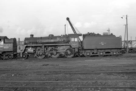 BR Std 4MT class 76067 & BR Std 4MT class 80151 at Fratton Shed, Hampshire on Wednesday 29 Mar 1967 - J. Scrace [142374]