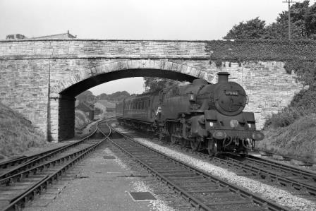 BR Std 4MT class 80146 at Swanage, Dorset with the 9.50am from Wareham on Thursday 11 Jun 1964 - J. Scrace [142622]