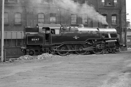 BR Std 4MT class 80147 at Eastleigh Shed, Hampshire on Wednesday 02 May 1962 - J. Scrace [142640]