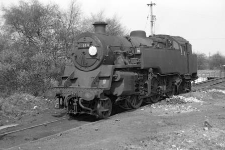 BR Std 4MT class 80149 at Three Bridges Shed, West Sussex on Friday 26 Apr 1963 - J. Scrace [142652]