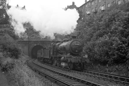 BR (SR) K class 32338 at Cliftonville Spur, Preston Park, East Sussex with a Northbound Goods on Thursday 23 Oct 1958 - J.H.W. Kent [150430]