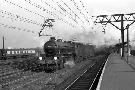 BR(E) B1 class 61001 'Eland' at Stratford Station, Greater London with an up Passenger service on Saturday 08 Nov 1958 - J.H.W. Kent [150458]
