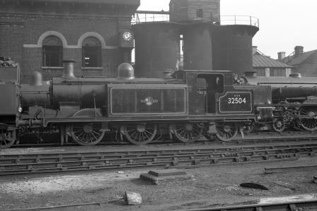 BR(S) E4 class 32504 at Brighton Shed, East Sussex in Nov 1958 - J.H.W. Kent [150471]
