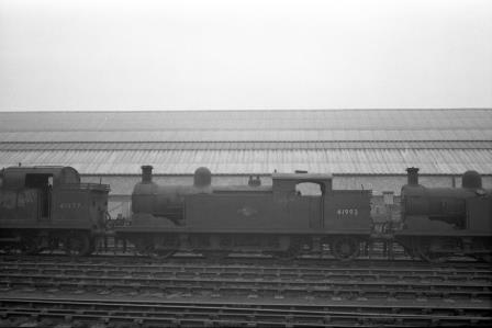 BR(M) 3F class 41993 at Plaistow Carriage Sidings, Greater London in Nov 1958 - J.H.W. Kent [150477]