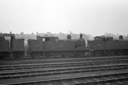 BR(M) 3F class 41982 at Plaistow Carriage Sidings, Greater London in Nov 1958 - J.H.W. Kent [150478]
