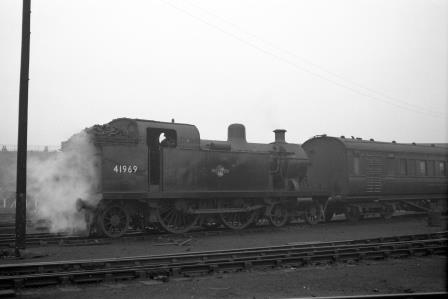BR(M) 3P class 41969 at Plaistow Carriage Sidings, Greater London in Nov 1958 - J.H.W. Kent [150484]