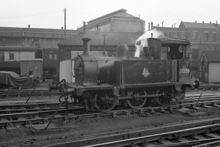 BR(S) P class 31556 at Brighton Shed, East Sussex on Saturday 24 Jan 1959 - J.H.W. Kent [150494]