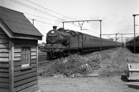 LNER N7 class 9652 at Goodmayes, Greater London with a Westbound Passenger to Liverpool Street on Saturday 18 Jun 1949 - J.H.W. Kent [152705]