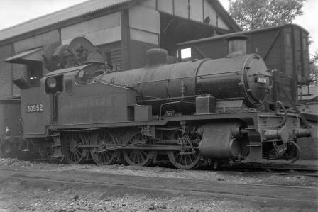 BR(S) Z class 30952 at Eastleigh Shed, Hampshire on Wednesday 06 Jul 1949 - J.H.W. Kent [152807]
